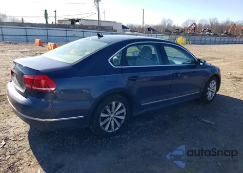 2012 Volkswagen Passat Sel from USA, damaged, VIN 1VWCP7A39CC093448